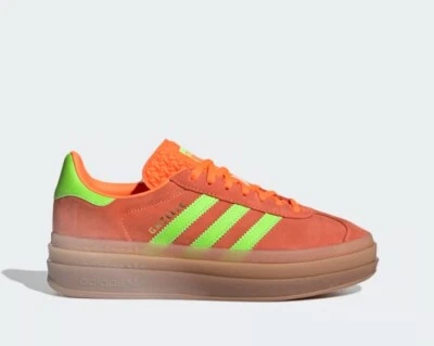 Size 8 - adidas Gazelle Bold Solar Orange Green W（damage box） - Image 1 of 4