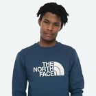 Men's North Face Crew Neck Tracksuit Fleece Sweatshirt Blue Top Jumper Size Xxl