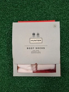 Hunter Women's 240499 Boot Socks Cream Size L - Picture 1 of 3