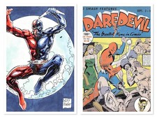 The Golden Age of Dare Daredevil Metal Sketch Card Ray Racho