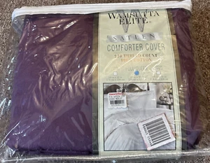 Wamsutta Elite Sateen 100% Cotton 230 Ct - Full/queen Comforter Cover Brand New - Picture 1 of 4