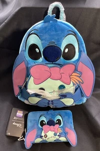 Loungefly Stitch & Scrump Buddy Mini Backpack WITH Wallet SDCC Exclusive LE NWT - Picture 1 of 8