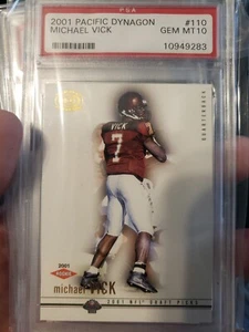 Michael Vick 2001 Pacific Dynagon #110 RC ROOKIE PSA 10 - Picture 1 of 1