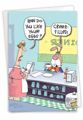 Funny Easter Greeting Card w/ envelope  -  Creme Filled Eggs - Image 1 of 4