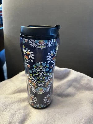 Vera Bradley Vaso de Viaje Flores de Primavera Aislado Porta Bebidas Taza 16 OZ Usado en Excelente Condición Foto 1 de 4