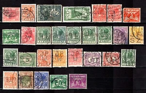 Perfins Collection Used Netherlands different J patterns / stamps 28x DDF - Picture 1 of 2