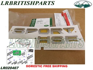 LAND ROVER DECAL NAME "SPORT HSE" RANGE ROVER SPORT 10 - 13 OEM NEW LR020467 - Picture 1 of 4
