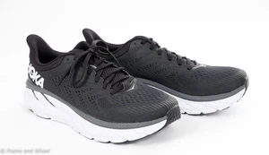 Hoka One One Clifton 7 Black White Running Shoes Women US 11 EU 44 - Picture 1 of 7