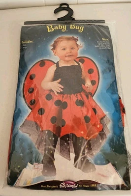 Fun World Baby Ladybug Costume Fits Up To 24 Months.  B2584 - Image 1 of 4