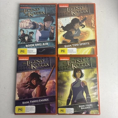The Legend of Korra Book 1-4 Complete DVD set PAL Nickelodean Emily Roda - image 1 of 4