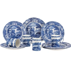 Spode Blue Italian 12 Piece Dinnerware Set - Picture 1 of 6