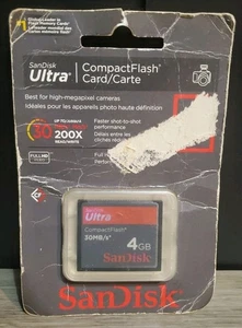 Carte mémoire flash ultra compacte SanDisk 4 Go 30 Mo/s SDCFH-004G-U46S - Photo 1 sur 2