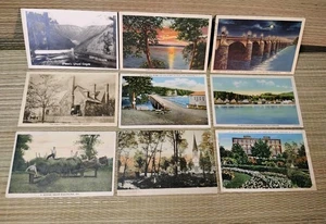 Antike Postkarten Lot aus Neuengland Americana Szenen aus PA NJ NH 1930er - Bild 1 von 19