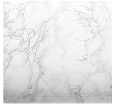 EZ FAUX DECOR 36" x 72" Peel and Stick Vinyl Countertop Wrap White Grey Marble - Image 1 of 4