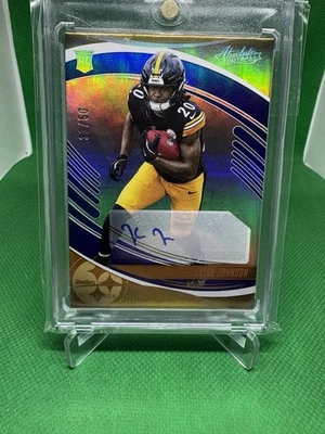 Kaleb Johnson RC 2025 Panini Absolute Auto #33/50 - Image 1 of 3