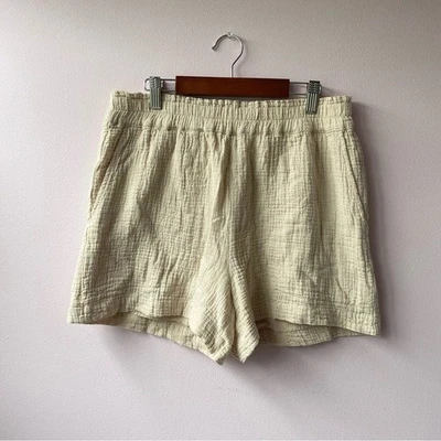 RAILS Leighton Corto en Lino Cintura Alta Crema Suave Gasa Algodón Talla Mediana Foto 1 de 4