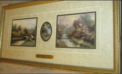 Thomas Kinkade Inspirational lithograph ornately framed with coa - Image 1 of 4