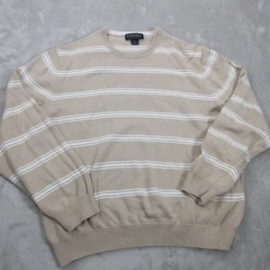 Brooks Brothers Sweater Mens Extra Large Beige Pullover Supima Cotton Crew Neck - Picture 1 of 15