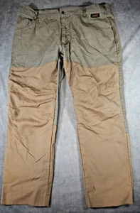 Vintage Gamehide Tan Brush Guard Rip Stop Cotton Hunting Pants Mens 42x31 Pocket - Picture 1 of 13