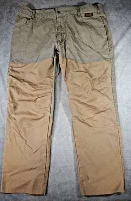 Vintage Gamehide Tan Brush Guard Rip Stop Cotton Hunting Pants Mens 42x31 Pocket - Image 1 of 4