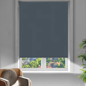 2 Pack Blackout Curtains for Bedroom, Self Adhesive Indoor Blackout Blinds, N - Picture 1 of 7