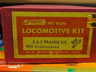 HO Roundhoise kit450 2-6-2 Prairie steam locomotive undec - Image 1 of 4