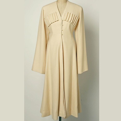 OFF WHITE Cappotto lana cosacco XVIII secolo bianco sporco abito tradizionale americano