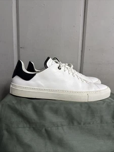 Good Man Brand Legend London White Black Edge Italy Sneakers Men's 11.5 - Picture 1 of 13