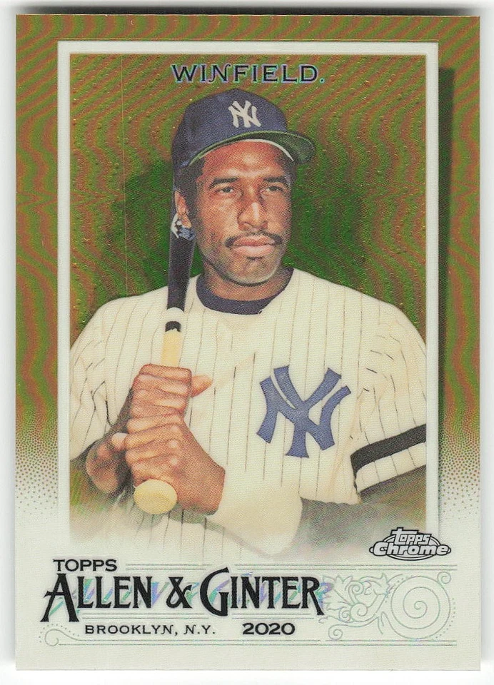 2020 Topps Allen & Ginter Chrome #91 Dave Winfield BASEBALL New York Yankees - Image 1 of 2