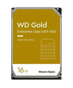 WD Gold 16TB HDD 7200rpm 6Gb/s sATA 512MB cache 3.5p internal RoHS compliant Ent - Photo 1/4