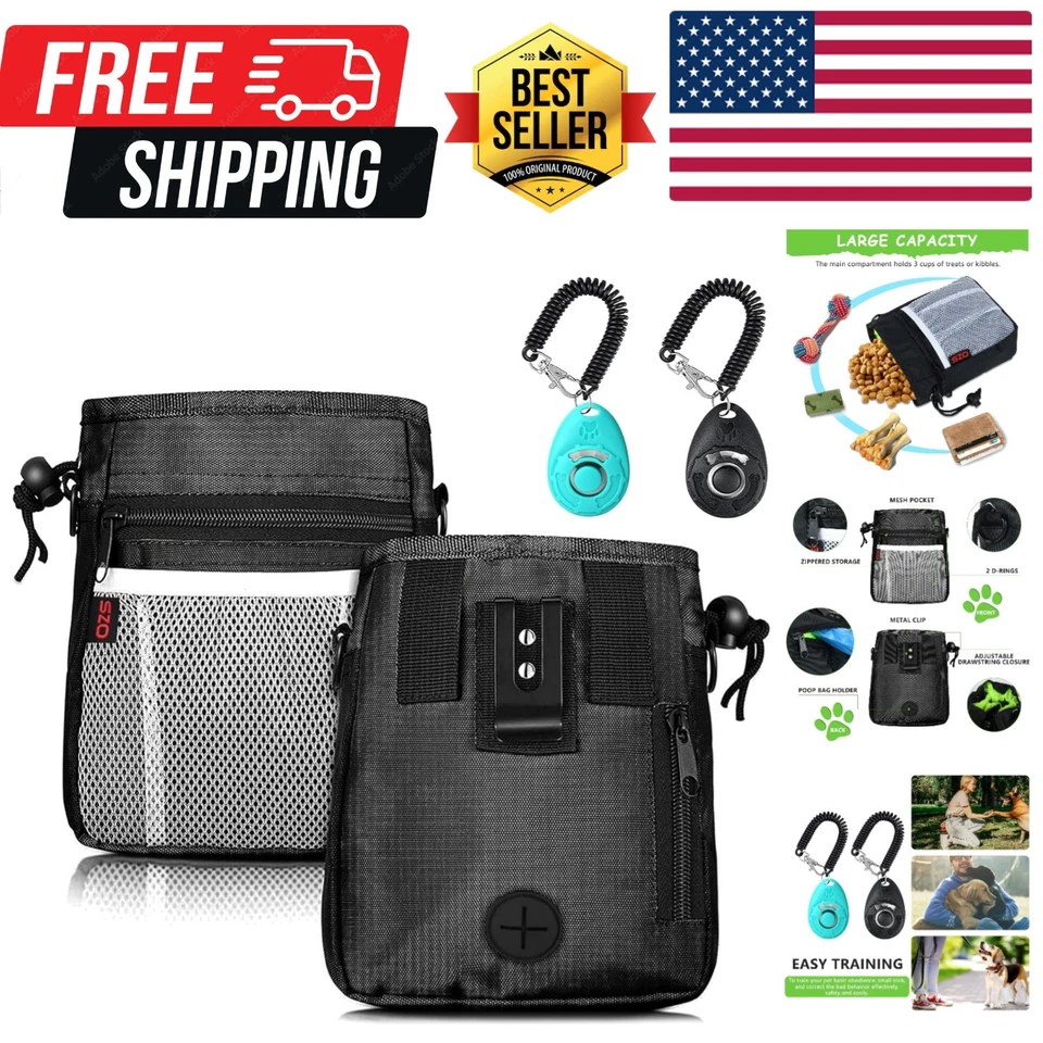 Bolsa de golosinas para perros - 3 formas de usar bolsas de golosinas para entrenamiento de mascotas y 2 piezas... Foto 1 de 4