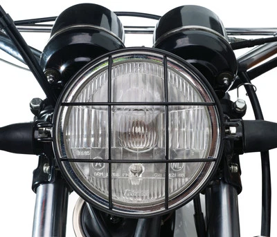 Rejilla de lámpara Yamaha XT500 'XCountry' recubierta de negro Headlight Grill - Imagen 1 de 4