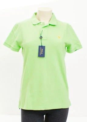 Polo Ralph Lauren The Skinny Polo Verde Manga Corta Polo Para Mujer Nuevo Con Etiquetas Foto 1 de 4