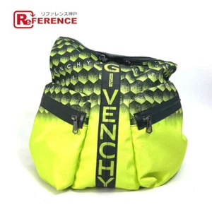 GIVENCHY logo Backpack Bag Backpack Nylon yellow/Black - Picture 1 of 24