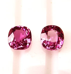 PINK CEYLON 3.43ct!! NATURAL SAPPHIRES MATCHING PAIR +CERTIFICATE INCLUDED - Picture 1 of 2