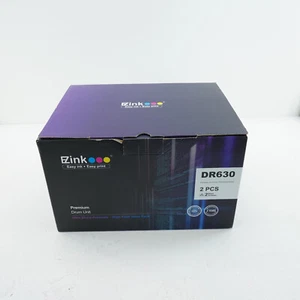Unidad de tambor de tinta Ez repuesto para Brother DR630 paquete de 2, nueva caja abierta sellada - Imagen 1 de 6