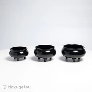 "Kyōmaru" Incense Burner for Buddhist Altar, Baking Paint Finish, Meditation - Picture 1 of 11