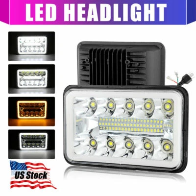 Faro LED alto/bajo DRL de 4x6" pulgadas para motocicleta BW200 350 50 350 WR250 Foto 1 de 4