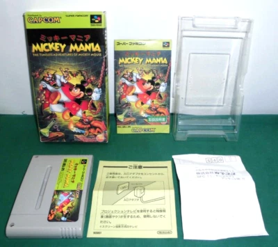 SNES -- MICKEY MANIA -- Boxed. Super famicom. Japan Game. 14959 - Image 1 of 4