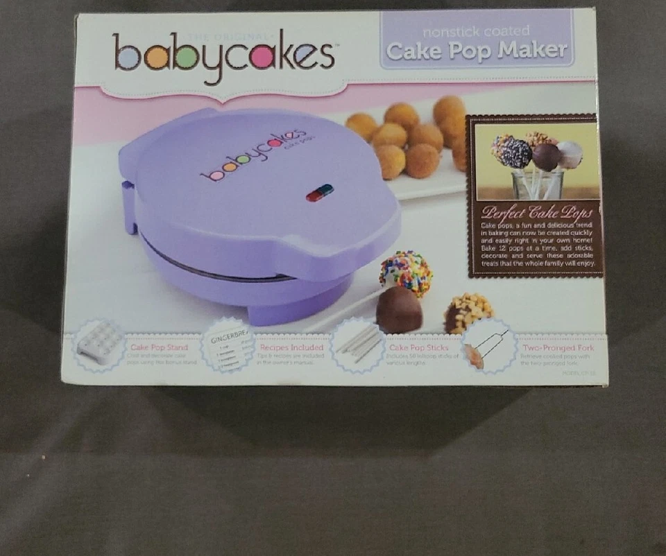 Babycakes Cake Pop Maker. NEW Electric Dessert Machine w/Molds - Image 1 of 4