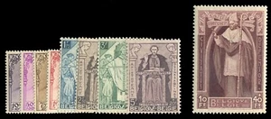 1932 Belgium Cardinal Mercier Semi-Postal Set of 9, L.H., Fine-VF - Picture 1 of 1