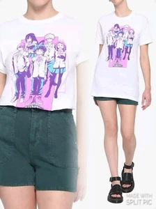 My Hero Academia Blue & Purple Group Boyfriend Fit Girls T-Shirt Size M 14345397 - Picture 1 of 9
