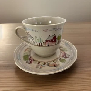JP754 home beautiful Japan Stoneware set of 4 Coffe cup and Saucer - Picture 1 of 6