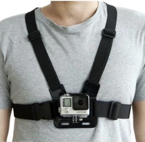 New Chest Strap For GoPro Hero 6 5 4 3+ 3 2 1 Action Camera Harness Mount Black - Picture 1 of 4