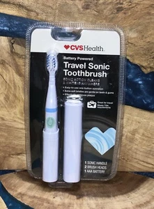 CVS Battery Powered Travel Sonic Toothbrush NEW Sealed. - Picture 1 of 7