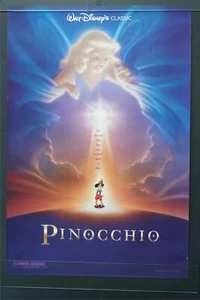 Pinocchio (1988) Disney Animated ORIGINAL VINTAGE MOVIE THEATER POSTER - Picture 1 of 5