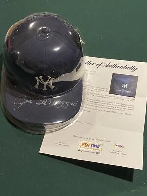 🔥⚾️ Joe DiMaggio Signed New York Yankees Hat PSA DNA Full Letter COA ⚾️🔥 - Image 1 of 4