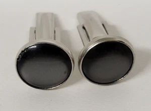 Gemelos redondos vintage Pioneer tono plata negro o gris oscuro - Imagen 1 de 7