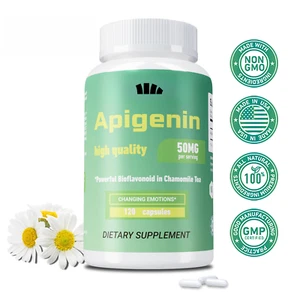 Apigenin Kapseln 50mg - unterstützen Schlaf, Prostata Gesundheit, Entspannung und Stimmung - Bild 1 von 6