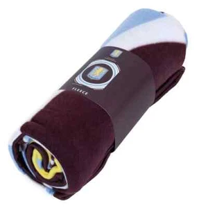 Aston Villa FC Fleece Blanket Crest Throw Pulse Gift Present Official Licensed - Picture 1 of 5